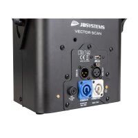JB Systems Vector Scan, 100 Watt LED, mot. Fokus, Prisma, 7 rot. Gobos + offen, 8 Farben + offen