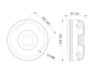 Lavoce DN14.40TK 1,4 Zoll Kompressionstreiber, Neodym