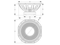 Celto Acoustique 18SW1500 18 Zoll Subwoofer, Ferrit, Alukorb