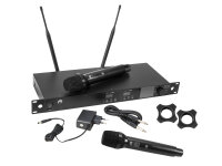 Omnitronic UHF-602 2-Kanal Funkmikrofon-System 520-554 MHz