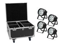 Eurolite Set 4x LED IP PAR 14x10W HCL + Flightcase