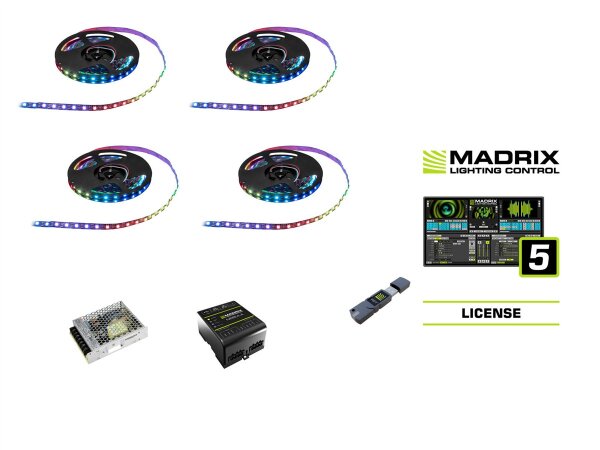 Eurolite Set Pixel Strip RGB inkl. Madrix Start