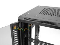 Roadinger SSC-32 Stahlschrank mit Glastür 32HE