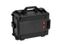 Roadinger Plastic Case for 8x AKKU Flat Light with Trolley