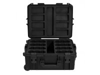 Roadinger Plastic Case for 8x AKKU Flat Light with Trolley