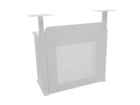 Omnitronic 2x Tower for BOOZ Event Stand white