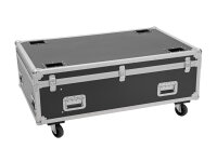 Roadinger Flightcase PRO 4x LED BAR-8 SWING mit Rollen
