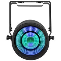 Showtec Titan Strobe 200 FX, 200 Watt LED Strobe Pod mit RGBW LED-Ringeffekt