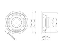 Lavoce WSN061.52-4 6.5" Woofer, Neodymium Magnet, Steel Basket Driver