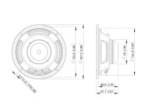 Lavoce WSN061.52-16 6,5 Zoll Woofer, Neodym, Stahlkorb