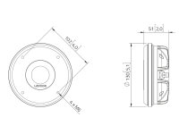 Lavoce DN14.300T-16 1,4 Zoll Kompressionstreiber, Neodym