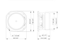 Lavoce FSF030.70-4 3 Zoll Breitbandlautsprecher, Ferrit, Stahlkorb