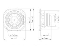 Lavoce FSN020.72-16 2 Zoll Breitbandlautsprecher, Neodym, Stahlkorb