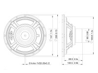 Lavoce NBASS08-20-32 8 Zoll Bassgitarrenlautsprecher, Neodym, Stahlkorb