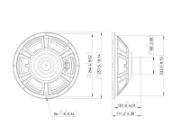 Lavoce NBASS10-20-16 10 Zoll Bassgitarrenlautsprecher, Neodym, Stahlkorb