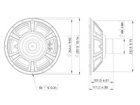 Lavoce NBASS10-20-32 10 Zoll Bassgitarrenlautsprecher, Neodym, Stahlkorb