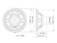 Lavoce NBASS12-30-16 12 Zoll Bassgitarrenlautsprecher, Neodym, Stahlkorb