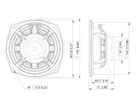 Lavoce MAN062.00 6,5 Zoll Mid-Woofer, Neodym, Alukorb