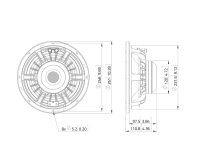 Lavoce WAN103.01-16 10 Zoll Woofer, Neodym, Alukorb