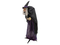 Halloween Figur Hexe Marie, animiert, 180cm