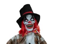 Halloween Figur Clown Hatty, animiert, 185cm