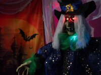 Halloween Figur Hexe Lisbeth, 200cm
