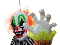 Halloween Figur Clown Curby, animiert, 155cm