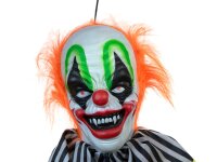 Halloween Figur Clown Curby, animiert, 155cm