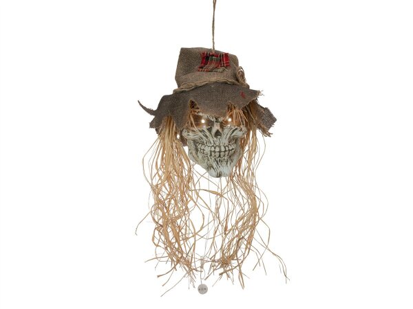 Halloween Vogelscheuchen-Schädel, 70cm