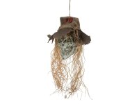 Halloween Vogelscheuchen-Schädel, 70cm