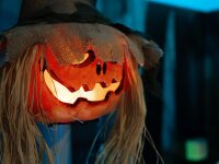 Halloween Verfluchter Kürbiskopf, 70cm