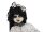 Halloween Figur Mädchen auf Schaukelpferd, animiert, 72cm
