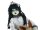 Halloween Figur Mädchen auf Schaukelpferd, animiert, 72cm