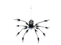 Halloween Abseilende Dekospinne, animiert, 60cm