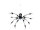 Halloween Abseilende Dekospinne, animiert, 60cm