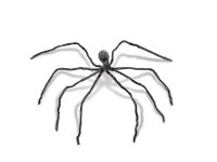 Halloween Riesenspinne, grau, 230cm