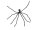 Halloween Riesenspinne, grau, 230cm