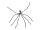 Halloween Riesenspinne, grau, 230cm