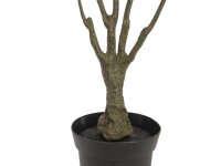 Dracena, künstlich, grün-rot, 90cm
