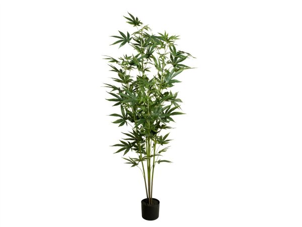 Cannabis-plant, artificial plant, 150cm