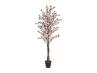 Cherry tree with 3 trunks, artificial plant, pink, 150 cm