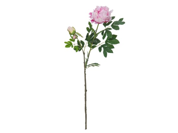 Peony Branch premium, artificial plant, pink, 100cm