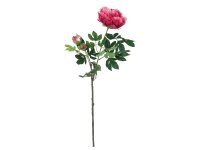 Peony Branch premium, artificial plant, magenta, 100cm