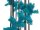 Spruce garland, turquoise, 270cm