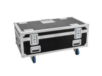 Roadinger Flightcase HIGHLINE 4x Multiflood Pro IP SMD RGBW Strobe/Wash MK2, mit Rollen