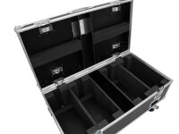 Roadinger Flightcase HIGHLINE 4x Multiflood Pro IP SMD RGBW Strobe/Wash MK2, mit Rollen