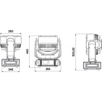 Briteq BTX-Cirrus 3, Zoom-Wash Moving Head, 19x60 Watt RGBL