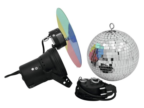 Eurolite Mirror Ball Set 20cm with Pinspot