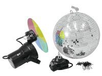 Eurolite Mirror Ball Set 30cm with Pinspot