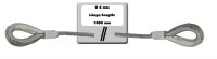 Eurolite Steel Rope 1000x6mm silver with Thimble